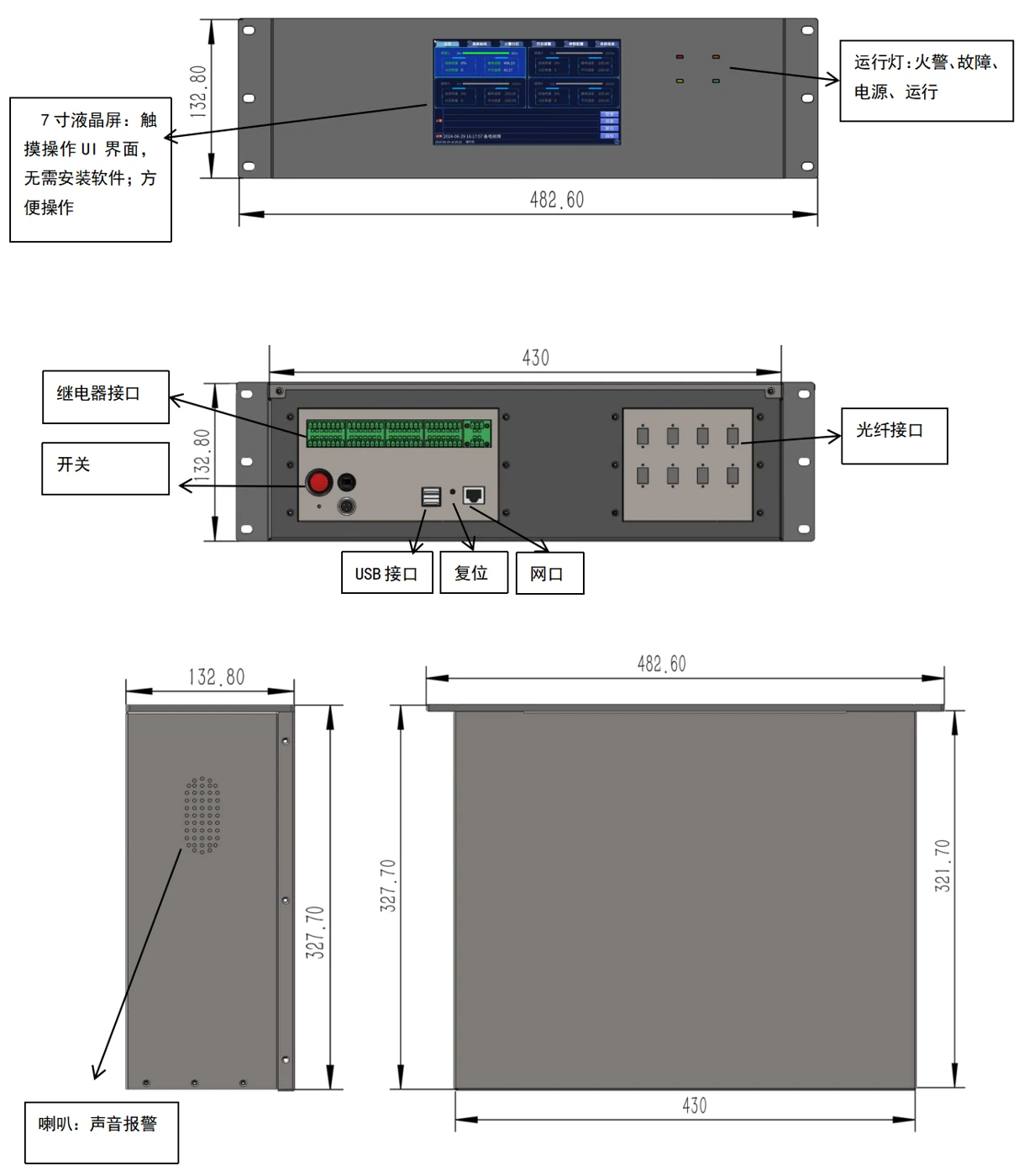 DTS-UL10 · Gen 4 · 第4代机架式测温系统