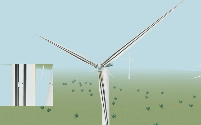 Wind-blade acoustics, motion & clearance monitoring