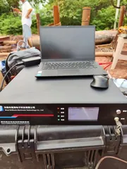 中铁大桥水泥桩检测项目 · 现场照片 1